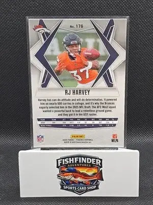 2025 Panini Phoenix - Rookies RJ Harvey #176 Silver Hyper (RC) - Football Card Single