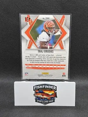 2025 Panini Phoenix - Rookies Tahj Brooks #244 Silver Hyper (RC) - Football Card Single