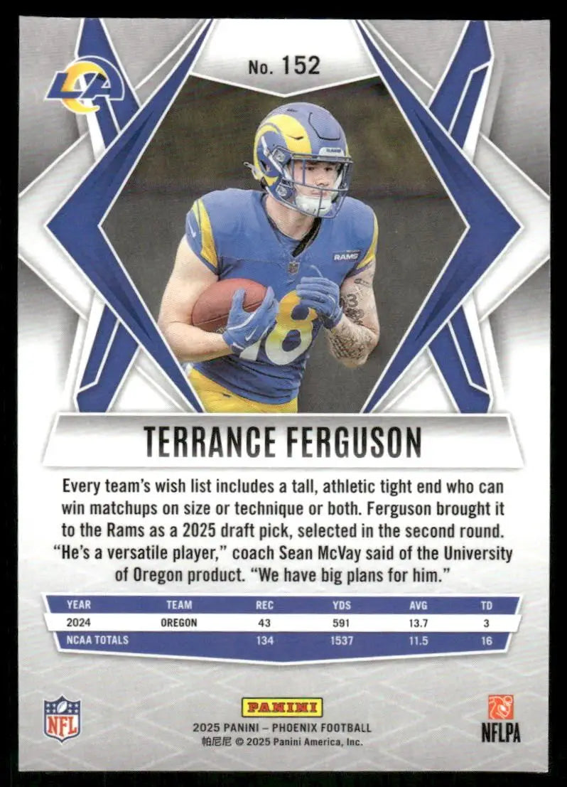 2025 Panini Phoenix Terrance Ferguson #152 RC Football - Football Card Single