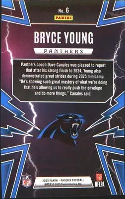 2025 Panini Phoenix Thunderbirds #6 Bryce Young - Football Card Single