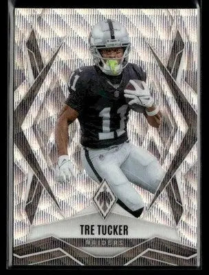 2025 Panini Phoenix Tre Tucker #9 Wave Prizm SN #/199 Las Vegas Raiders