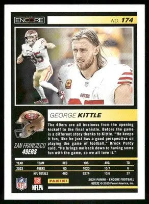 2025 Panini Pinnacle Encore George Kittle #174 Football - Football Card Single