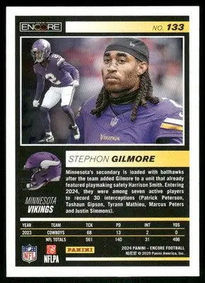 2025 Panini Pinnacle Encore Stephon Gilmore #133 Football - Football Card Single