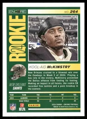 2025 Panini Pinnacle Rookie Kool-Aid McKinstry #264 RC Football - Football Card Single