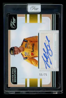 2025 Panini Prime Four Center Stage Signatures Todd Gilliland CSS-TGD Auto 55/75 - Racing Card Single