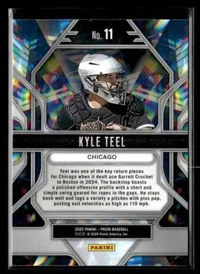 2025 Panini Prizm #11 Kyle Teel Prizmatic - Baseball Card Single