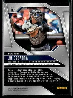 2025 Panini Prizm #117 JC Escarra - Baseball Card Single