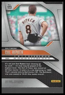 2025 Panini Prizm #123 Cal Ripken - Baseball Card Single