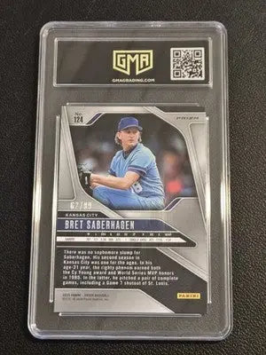 2025 Panini Prizm #124 Bret Saberhagen Red Power Prizm GMA 10 #/99 - Baseball Card Single