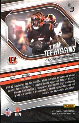 2025 Panini Prizm #13 Tee Higgins