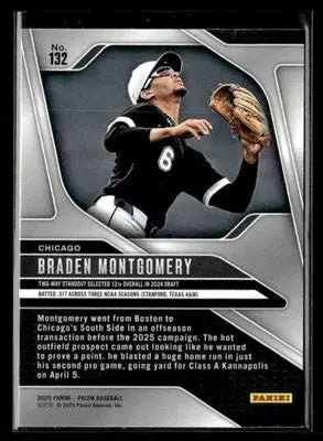 2025 Panini Prizm #132 Braden Montgomery - Baseball Card Single
