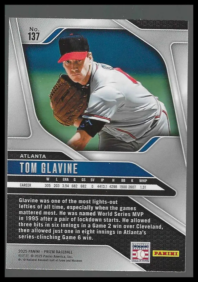 2025 Panini Prizm #137 Tom Glavine - Baseball Card Single