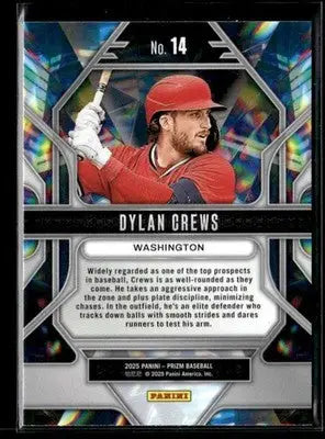 2025 Panini Prizm #14 Dylan Crews Prizmatic - Baseball Card Single