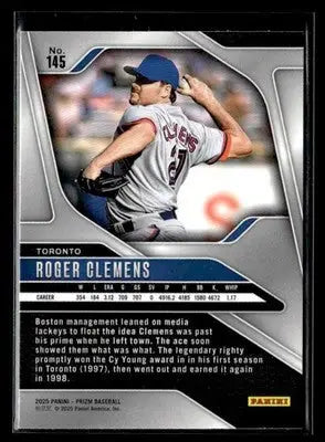 2025 Panini Prizm #145 Roger Clemens - Baseball Card Single