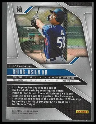 2025 Panini Prizm #149 Ching-Hsien Ko - Other