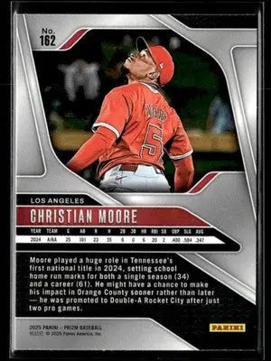 2025 Panini Prizm #162 Christian Moore - Baseball Card Single