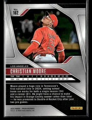 2025 Panini Prizm #162 Christian Moore - Baseball Card Single
