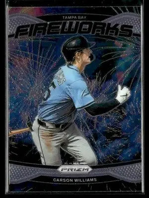 2025 Panini Prizm #17 Carson Williams Fireworks - Baseball Card Single