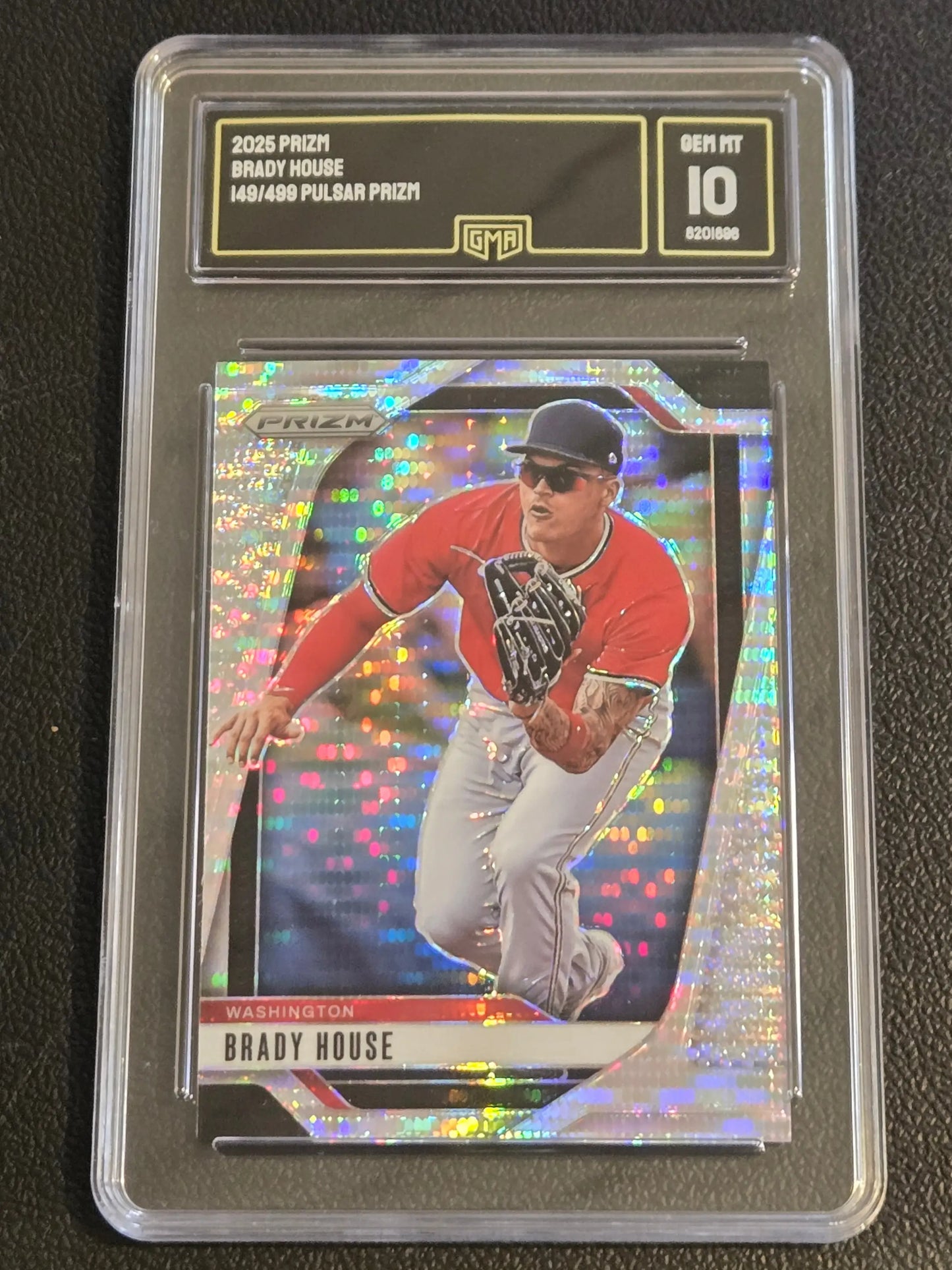 2025 Panini Prizm #170 Brady House Pulsar Prizm GMA 10 #/499 - Baseball Card Single