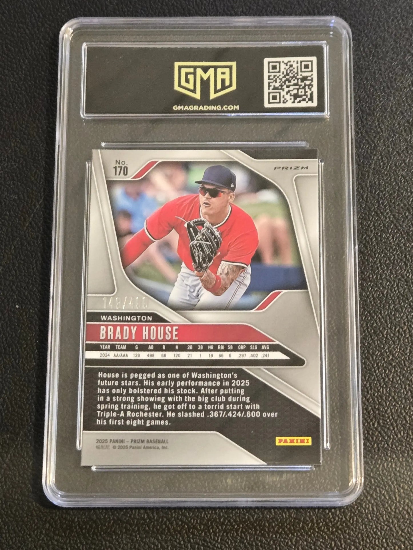 2025 Panini Prizm #170 Brady House Pulsar Prizm GMA 10 #/499 - Baseball Card Single