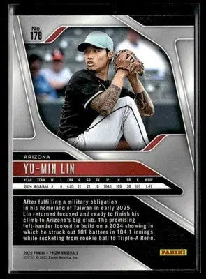 2025 Panini Prizm #178 Yu-Min Lin - Baseball Card Single