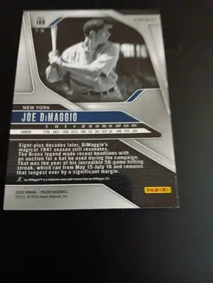 2025 Panini Prizm #180 Joe DiMaggio. New York Yankees. NRMT+ - Baseball Card Single