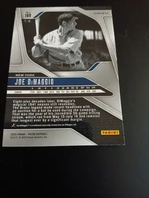 2025 Panini Prizm #180 Joe DiMaggio. New York Yankees. NRMT+ - Baseball Card Single