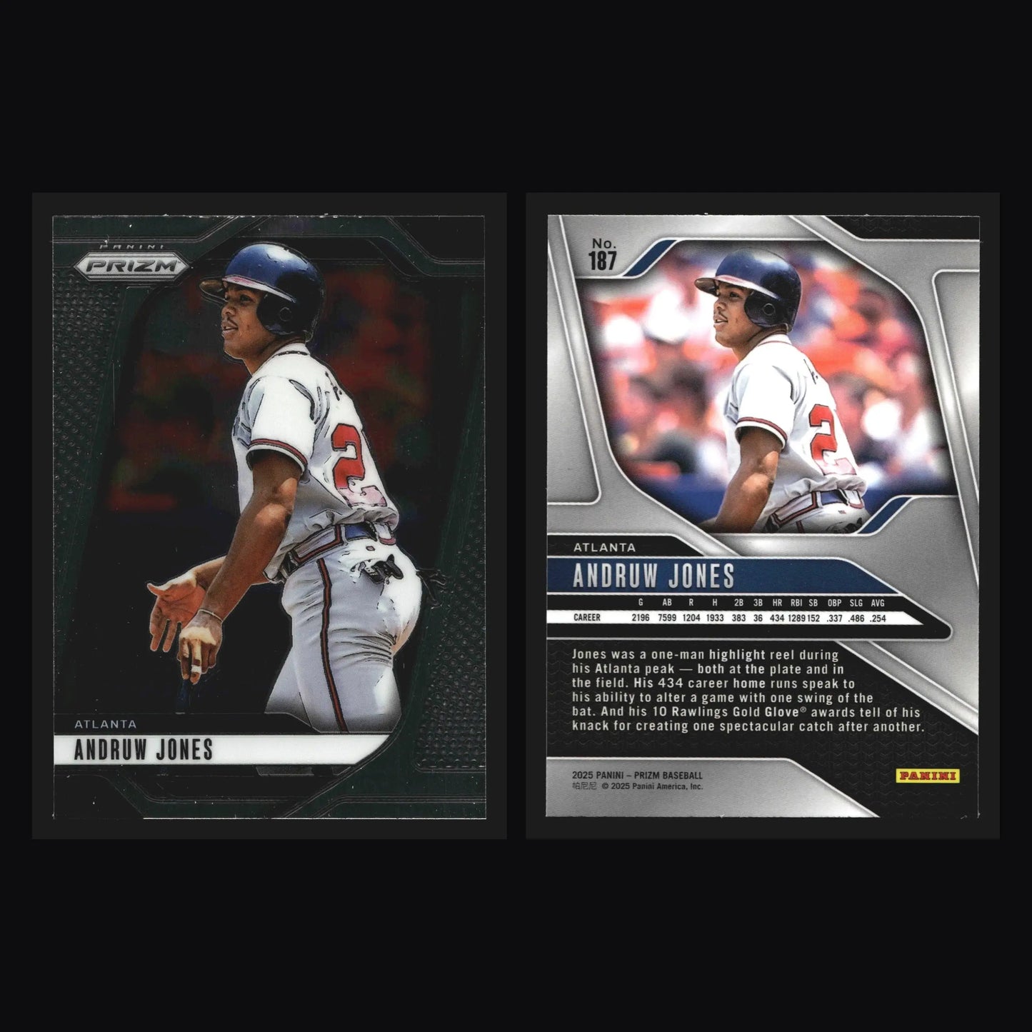 2025 Panini Prizm #187 Andruw Jones Atlanta HOF