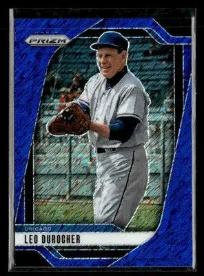 2025 Panini Prizm #201 Leo Durocher Blue Shimmer FOTL Prizm #/15 - Baseball Card Single