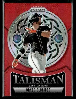 2025 Panini Prizm #21 Bryce Eldridge Talisman Red Prizm #012/199 - Baseball Card Single