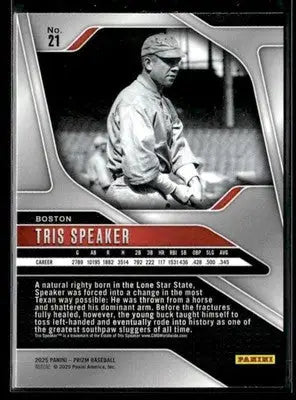 2025 Panini Prizm #21 Tris Speaker - Baseball Card Single