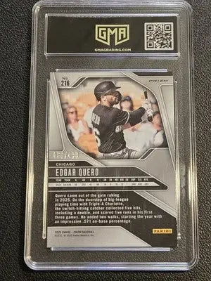 2025 Panini Prizm #216 Edgar Quero Pulsar Prizms GMA 9 #/499 - Baseball Card Single