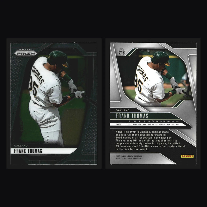 2025 Panini Prizm #218 Frank Thomas Oakland Athletics HOF - Baseball Card Single