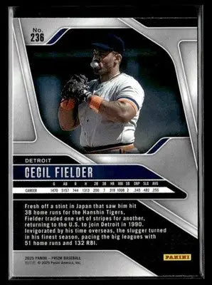 2025 Panini Prizm #236 Cecil Fielder - Baseball Card Single