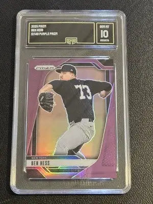 2025 Panini Prizm #260 Ben Hess Purple Prizm GMA 10 #/149 - Baseball Card Single