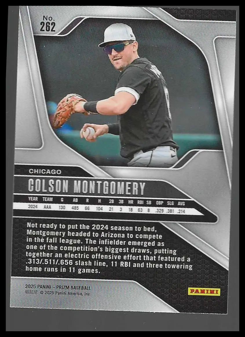 2025 Panini Prizm #262 Colson Montgomery - Baseball Card Single