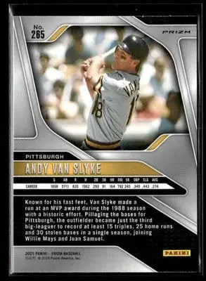 2025 Panini Prizm #265 Andy Van Slyke Silver Prizm - Baseball Card Single