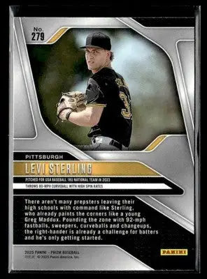 2025 Panini Prizm #279 Levi Sterling - Baseball Card Single