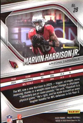 2025 Panini Prizm #28 Marvin Harrison Jr. - Football Card Single