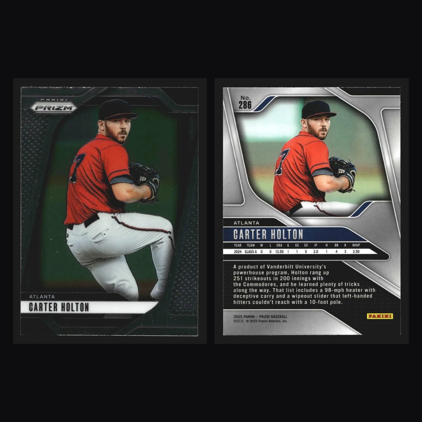 2025 Panini Prizm #286 Carter Holton Atlanta