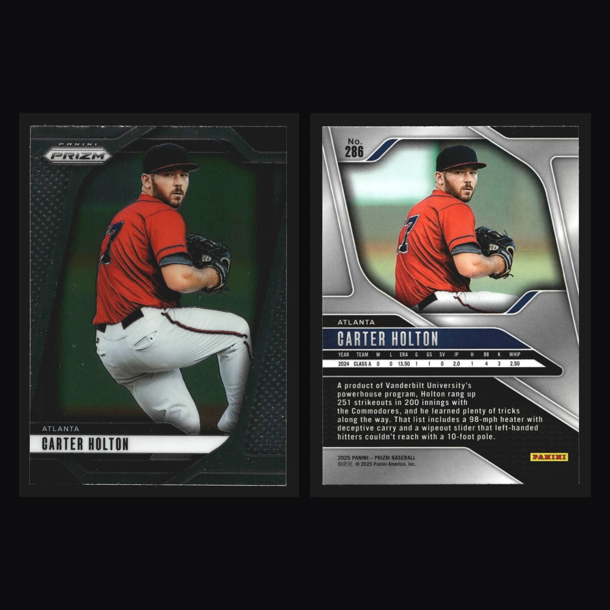 2025 Panini Prizm #286 Carter Holton Atlanta