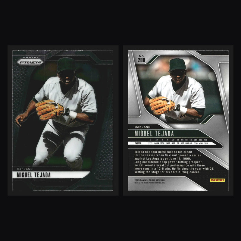 2025 Panini Prizm #288 Miguel Tejada Oakland Athletics - Baseball Card Single