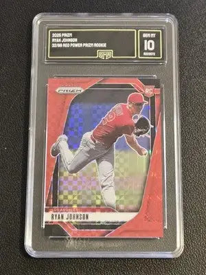 2025 Panini Prizm #293 Ryan Johnson Red Power Prizm GMA 10 #/99 - Other