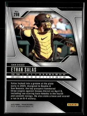 2025 Panini Prizm #299 Ethan Salas - Baseball Card Single