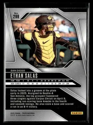 2025 Panini Prizm #299 Ethan Salas - Baseball Card Single