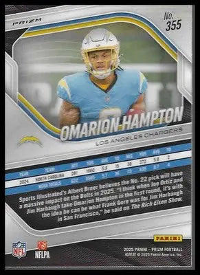 2025 Panini Prizm #355 Omarion Hampton Lazer