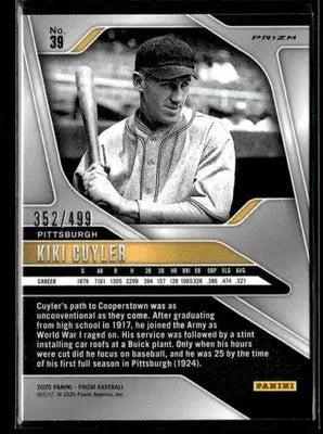 2025 Panini Prizm #39 Kiki Cuyler Pulsar Prizm #/499 - Baseball Card Single
