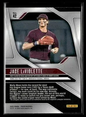 2025 Panini Prizm #42 Jace LaViolette - Baseball Card Single