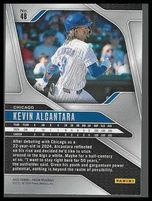 2025 Panini Prizm #48 Kevin Alcantara Rookie
