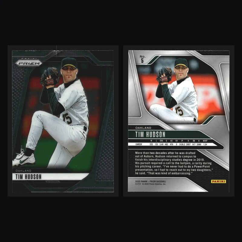 2025 Panini Prizm #5 Tim Hudson Oakland Athletics - Baseball Card Single